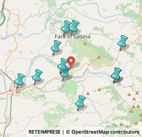Mappa Via Colle della Noce, 02032 Fara in Sabina RI, Italia (4.18)