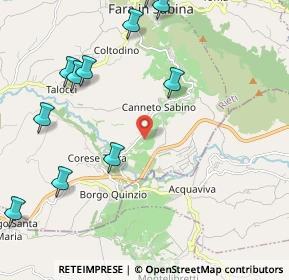Mappa Via Colle della Noce, 02032 Fara in Sabina RI, Italia (2.79545)