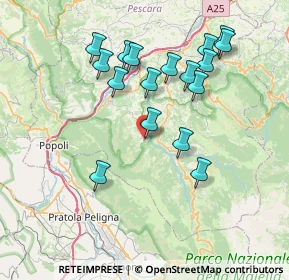 Mappa Via dell'Impero, 65020 Salle PE, Italia (7.73235)