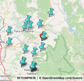 Mappa Via dei Garofi, 02038 Scandriglia RI, Italia (9.4245)