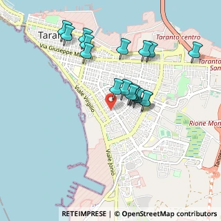 Mappa Via Lucania, 74121 Taranto TA, Italia (0.95647)