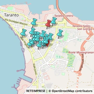 Mappa Via Istria, 74121 Taranto TA, Italia (0.6455)