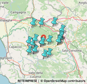 Mappa Via Fossa Del Lupo, 84029 Sicignano degli Alburni SA, Italia (11.148)