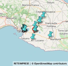 Mappa Via Papa Pio XII, 74027 San Giorgio Ionico TA, Italia (9.61313)