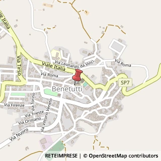 Mappa Via Monte Grappa, 26, 07010 Benetutti, Sassari (Sardegna)
