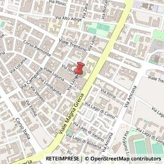 Mappa Via Lazio, 45, 74121 Taranto, Taranto (Puglia)