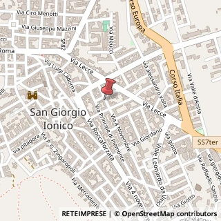 Mappa Via IV Novembre, 28, 74027 Carosino, Taranto (Puglia)