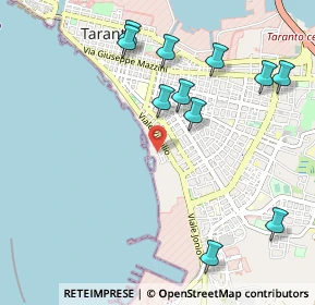 Mappa Via delle Ceramiche, 74121 Taranto TA, Italia (1.23455)