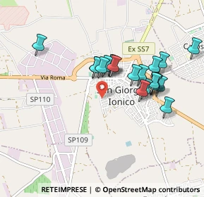 Mappa Via Ugo Foscolo, 74027 San Giorgio Ionico TA, Italia (0.8775)