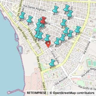 Mappa Via Generale Umberto Monteduro, 74121 Taranto TA, Italia (0.542)