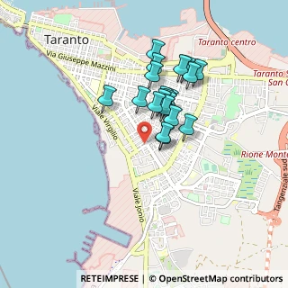 Mappa Via Generale Umberto Monteduro, 74121 Taranto TA, Italia (0.701)