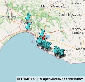 Mappa Piazza Lucania, 74121 Taranto TA, Italia (12.418)