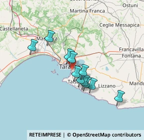 Mappa Piazza Lucania, 74121 Taranto TA, Italia (11.39909)