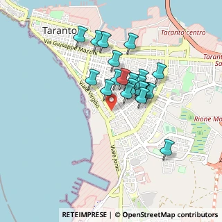 Mappa Via Lucania Angolo, 74121 Taranto TA, Italia (0.768)