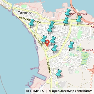 Mappa Piazza Lucania, 74121 Taranto TA, Italia (1.03)
