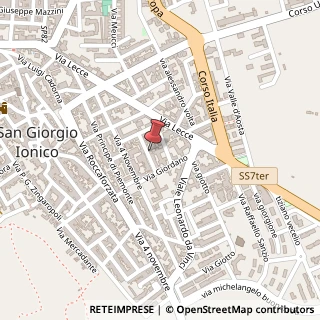 Mappa Via Arrigo Boito, 15, 74027 Carosino, Taranto (Puglia)