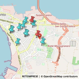 Mappa Via Atenisio Cataldantonio, 74121 Taranto TA, Italia (1.07417)