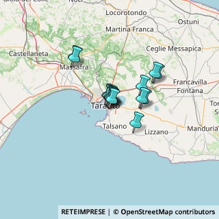 Mappa V.le Liguria, 74121 Taranto TA, Italia (7.75625)