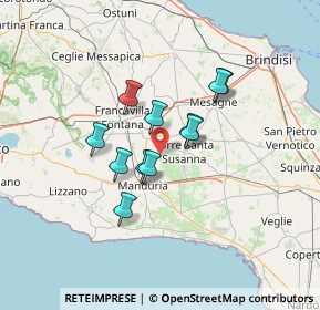 Mappa Santuario san cosimo alla macchia, 72024 Oria BR, Italia (10.56727)