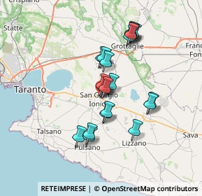 Mappa Via Campanelli, 74027 San Giorgio Ionico TA, Italia (6.255)