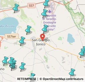 Mappa Via Campanelli, 74027 San Giorgio Ionico TA, Italia (7.52)