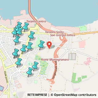 Mappa Via Brest, 74121 Taranto TA, Italia (1.448)