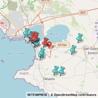 Mappa Via Brest, 74121 Taranto TA, Italia (3.498)