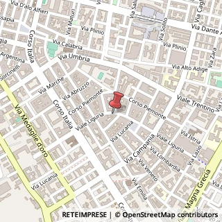 Mappa Viale Liguria, 26, 74121 Taranto, Taranto (Puglia)