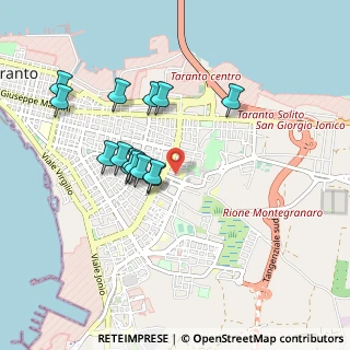 Mappa Via Lago D'Arvo, 74121 Taranto TA, Italia (0.89857)