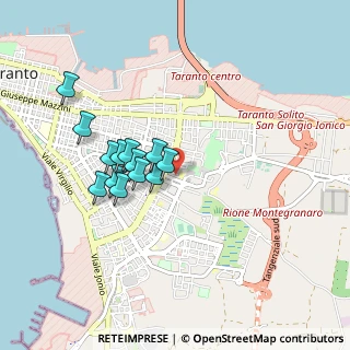 Mappa Via Lago D'Arvo, 74121 Taranto TA, Italia (0.82)