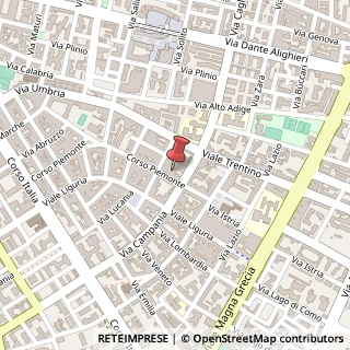 Mappa Corso Piemonte, 99, 74121 Taranto, Taranto (Puglia)