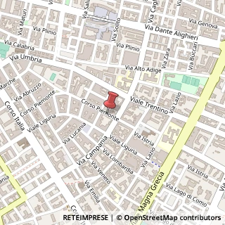 Mappa Corso Piemonte,  97, 74100 Taranto, Taranto (Puglia)