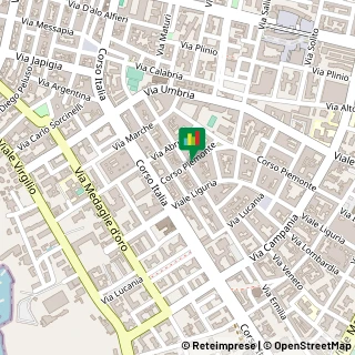 Mappa Corso Piemonte, 2/B, 74121 Taranto, Taranto (Puglia)