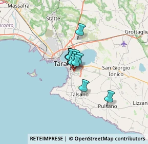 Mappa Via Lago d'Iseo, 74121 Taranto TA, Italia (3.08083)