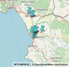 Mappa Via Nitti Francesco Saverio, 84047 Capaccio SA, Italia (6.73727)