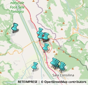 Mappa Via Largo Vittorio Emanuele, 84030 Atena Lucana SA, Italia (3.98813)