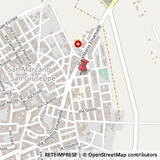 Mappa Via Archimede, 33, 74020 San Marzano di San Giuseppe, Taranto (Puglia)