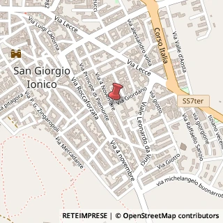 Mappa Via Iv Novembre, 59, 74027 San Giorgio Ionico, Taranto (Puglia)