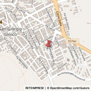 Mappa Via Giotto, 155, 74027 Brindisi, Brindisi (Puglia)
