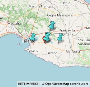 Mappa Via Verrocchio, 74027 San Giorgio Ionico TA, Italia (28.57308)