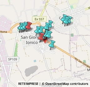 Mappa Via Verrocchio, 74027 San Giorgio Ionico TA, Italia (0.722)