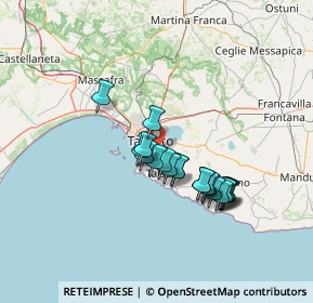 Mappa Via Lago di Viverone, 74121 Taranto TA, Italia (11.972)