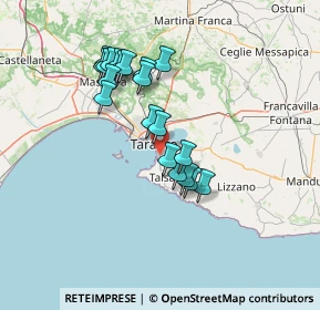 Mappa Via Lago di Viverone, 74121 Taranto TA, Italia (13.185)