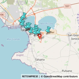 Mappa Via Don Diego Marturano, 74121 Taranto TA, Italia (3.25167)