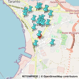 Mappa Via Lago Trasimeno, 74121 Taranto TA, Italia (1.101)