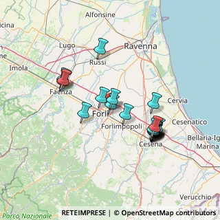 Mappa Via Correcchio, 47122 Forlì FC, Italia (13.371)