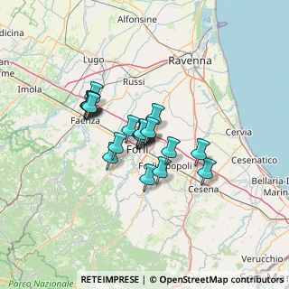Mappa Via G. Pacchioni, 47122 Forlì FC, Italia (9.473)