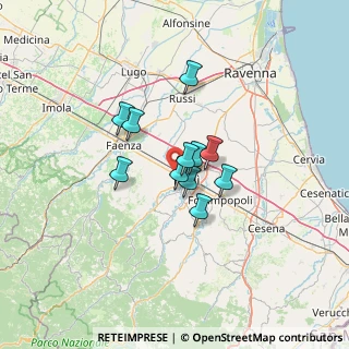 Mappa Via Tevere, 47121 Forlì FC, Italia (8.63909)