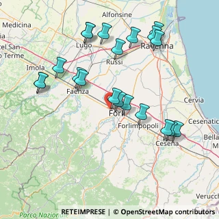 Mappa Via Tevere, 47121 Forlì FC, Italia (17.3425)