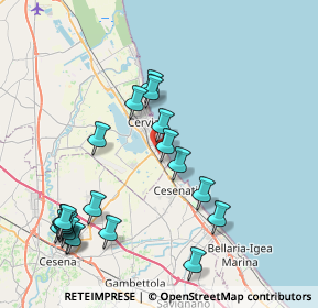 Mappa Via Lazio, 48015 Cervia RA, Italia (9.177)